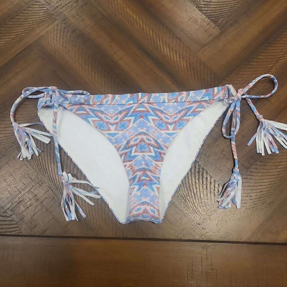 Sea Gypsy Swim Tribal Fringe Bikini Bottom Large